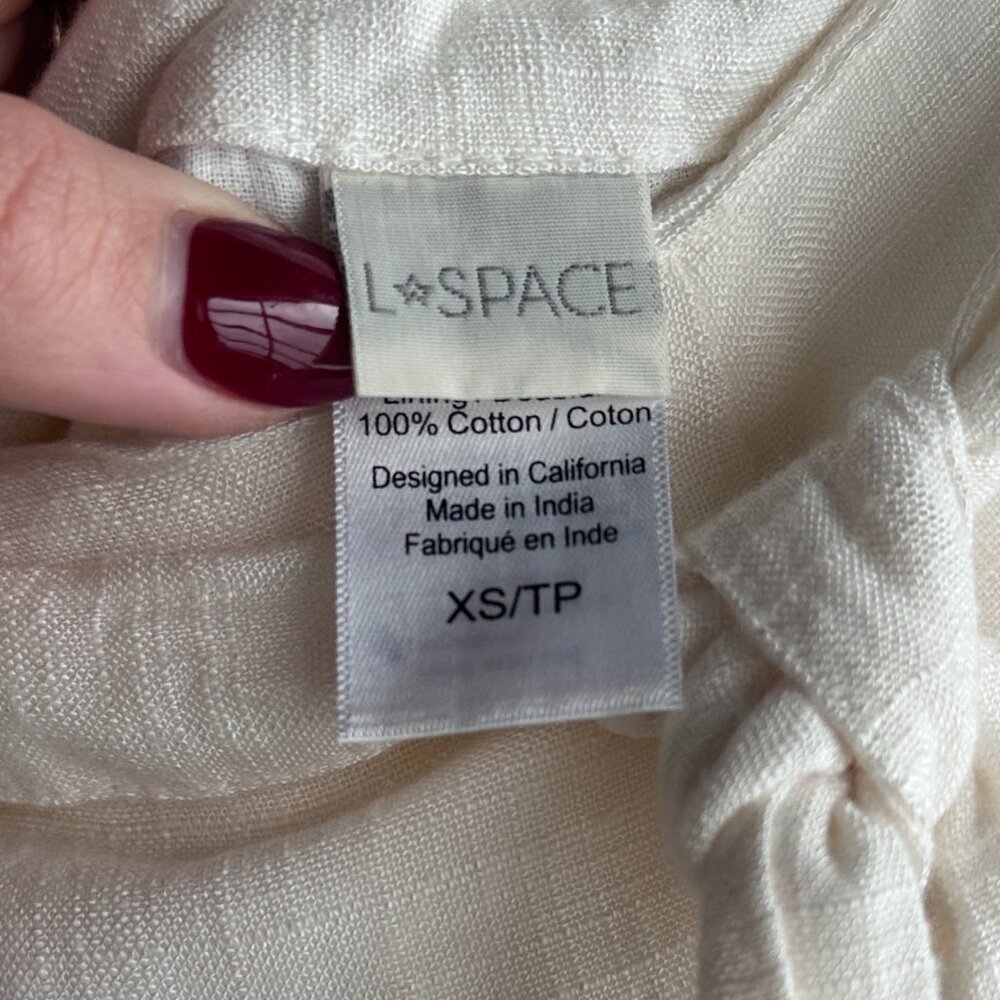 L Space Cream Wide-Leg Pants – XS - Picture 8 of 10